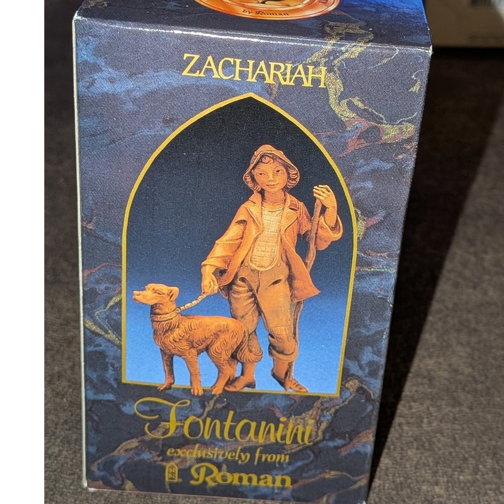 VTG Fontanini Zachariah Shepherd Dog 5" Nativity Figurine 52582 Italy 92 NIB
